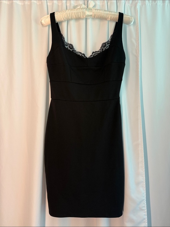 Express Dresses & Skirts - Express Black Lace-Trim Mini Dress